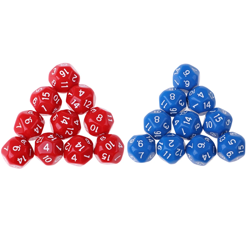 20x игральные кости набор DND ролевые игры 14 мм D16 настольные принадлежности