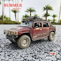 maisto 118 hummer h2 sut concept muddy off road car alloy retro car model classic car model car decoration collection gift