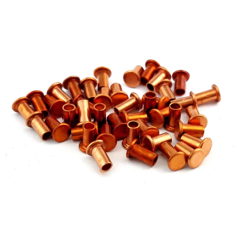 30 шт. M2 M3 латунные заклепки с плоской головкой полуполые для слепых отверстий