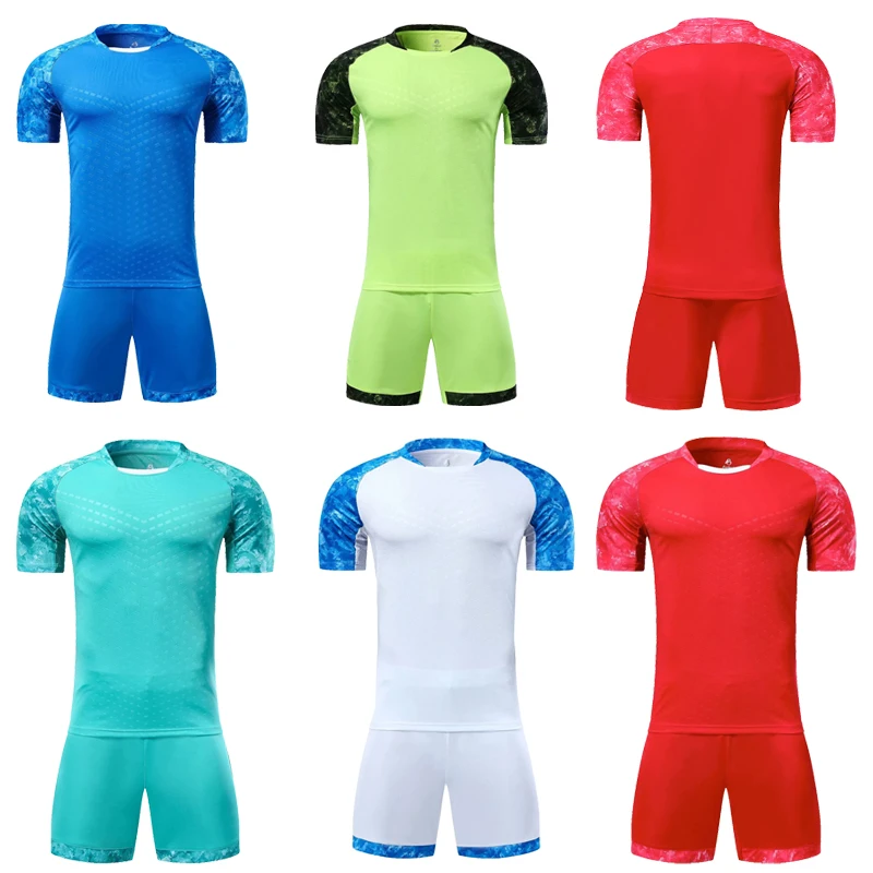 Мужская красная футбольная рубашка с коротким рукавом зеленая Футбольная форма