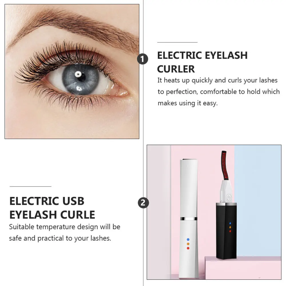 

1PC Household Eyelash Curler USB Charging Eyelash Perm Tool for Madam