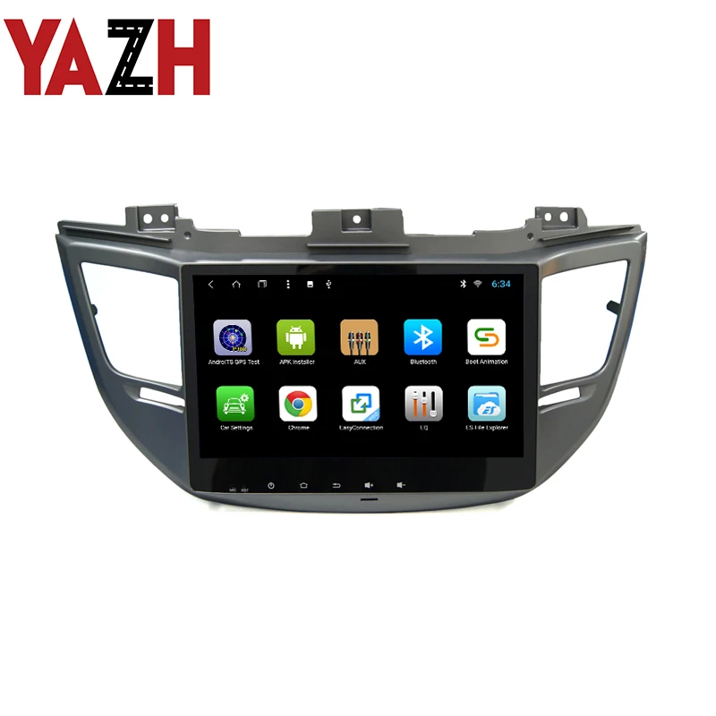 Автомагнитола YAZH 2 Din Android 9 0 для Hyundai IX35/Tucson 2017 с 10 1 дюймовым ISP дисплеем 1024*600 HD/Bluetooth