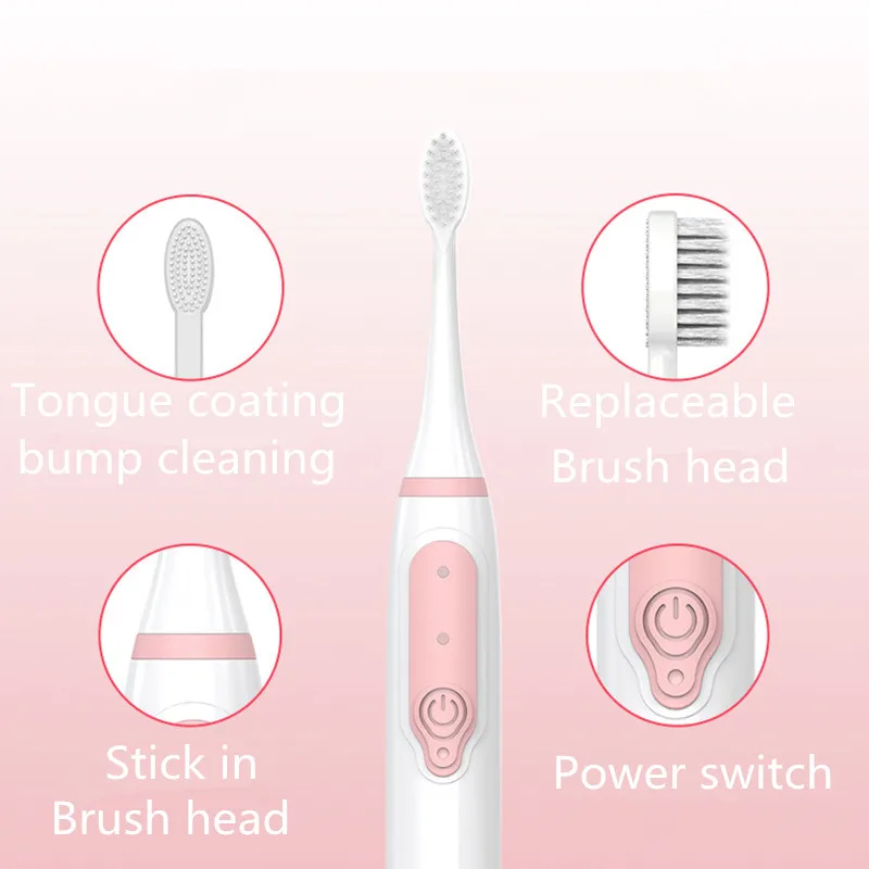 

Fully Automatic Waterproof Adult Toothbrush Non-Rechargeable Soft Bristle Tooth Brush