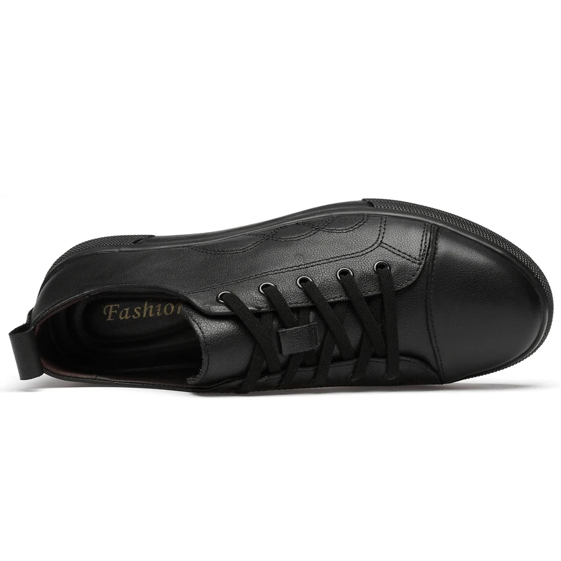 Мужские кроссовки s модные повседневные из натуральной кожи на шнурках 2020