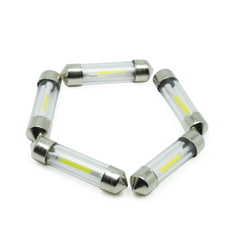 Nanoshine Led C5W 31 мм 36 39 41 cob стеклянный автомобильный интерьерный светильник фестонный