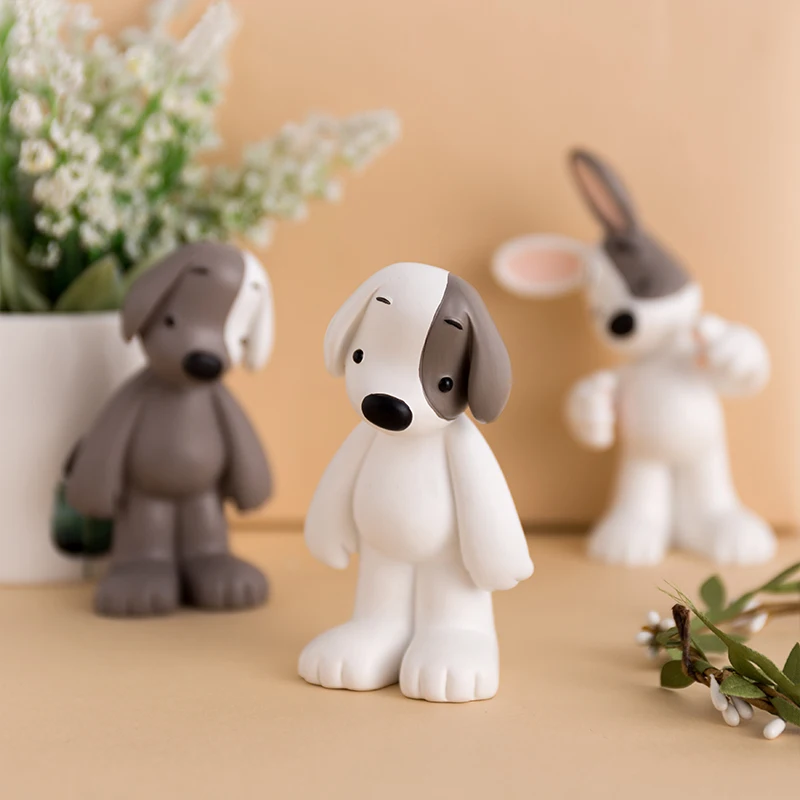 Скандинавские современные фигурки собаки из мультфильма украшение для дома