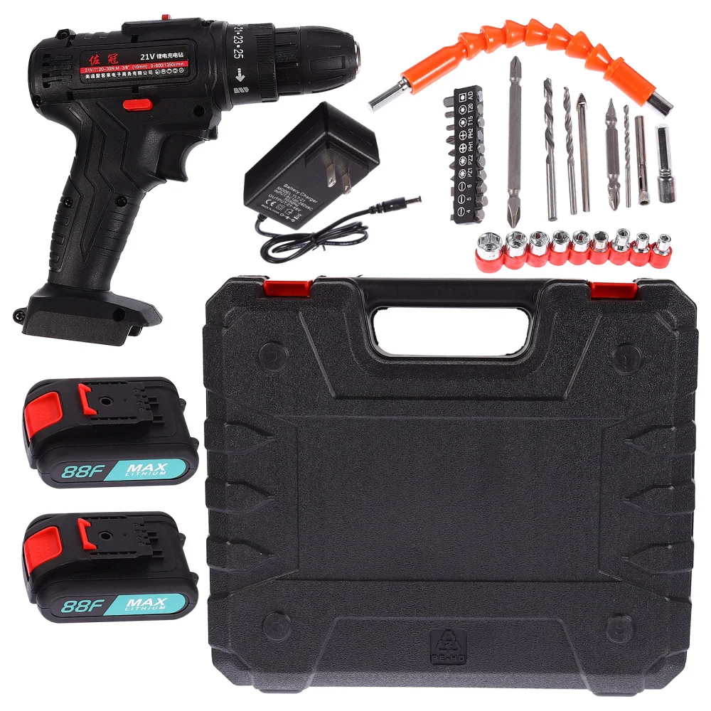 

1 Set Professional Drill Screwdriver Portable Electric Drill Tools (US Plug)