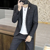 mens suit suit korean leisure business suit jacket professional slim fit formal suit best man grooms wedding dress 3xl
