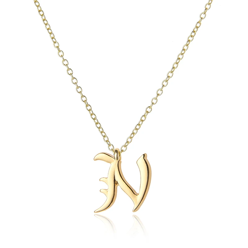 Новый шарм США буква алфавита инициал К браслет монограмма американское