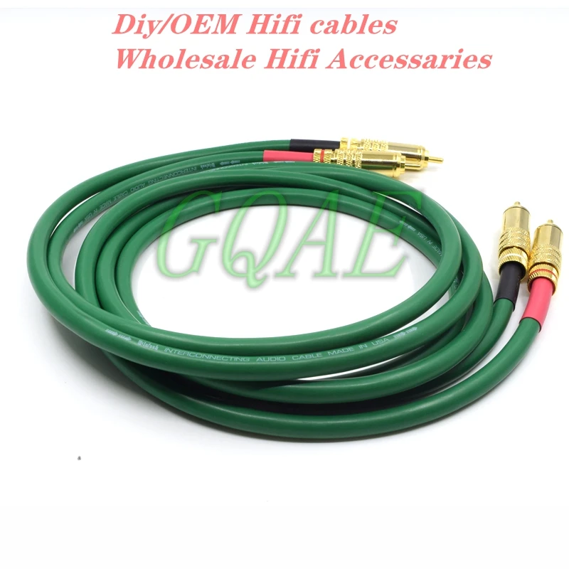Hifi RCA кабели 6N OFC 2328 2RCA штекер-штекер аудио динамик Amp интерконнекторы |
