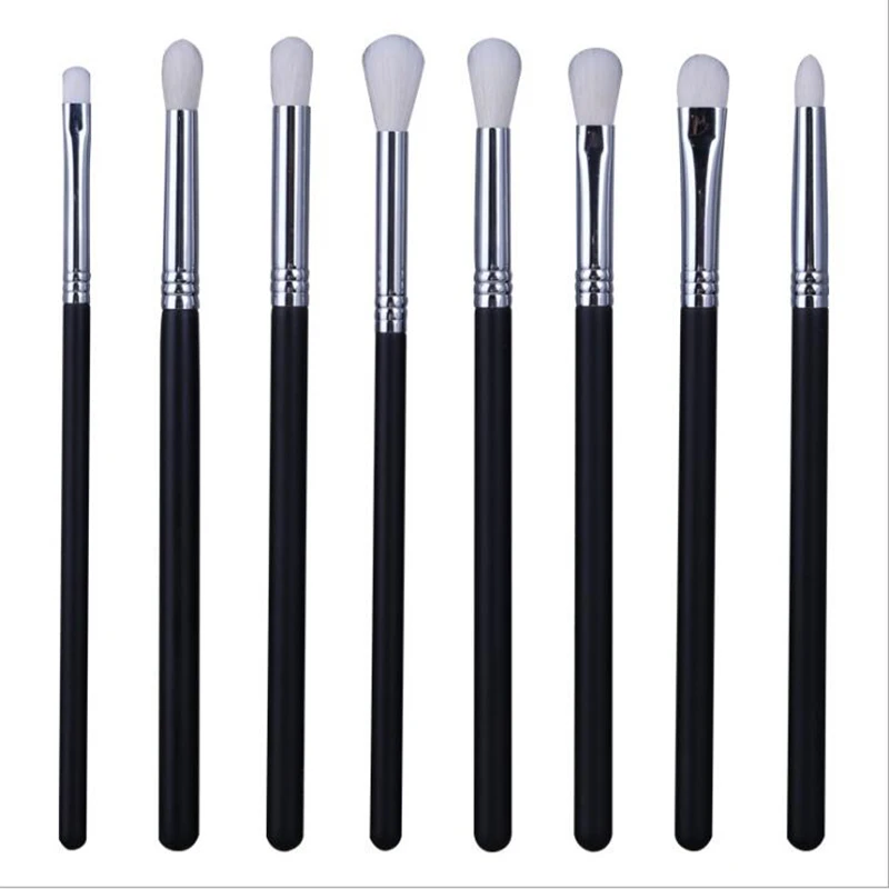 Профессиональные кисти для макияжа косметические с деревянной ручкой теней