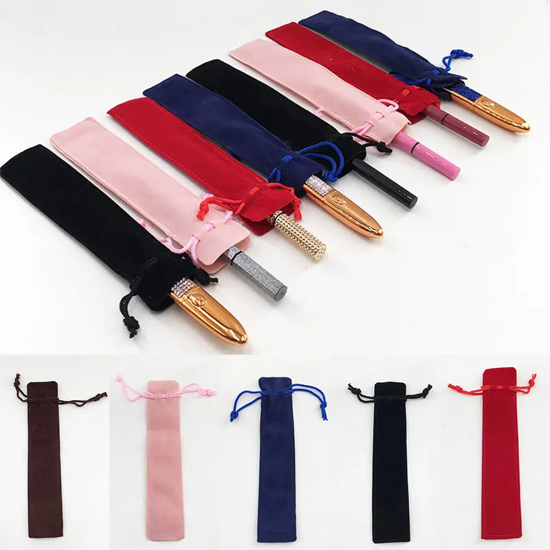 10 шт. 17 5x3 3 см тканевый мешочек для подводки губной помады коробка образцов