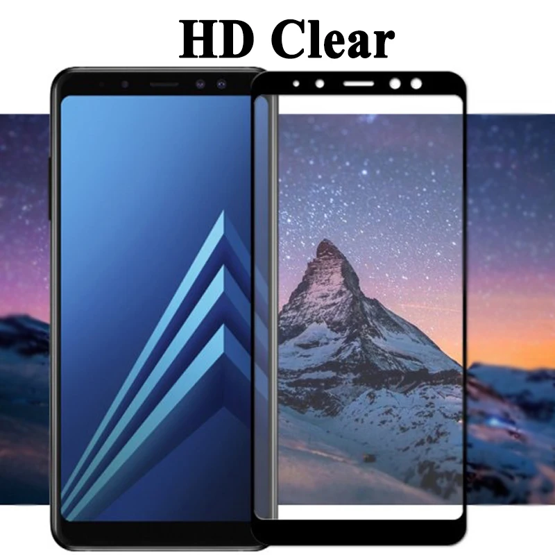 Защитное стекло для samsung galaxy a8 Защитная пленка для экрана samsun galax a 8 plus армированный закаленный чехол sumsung sheet tremp