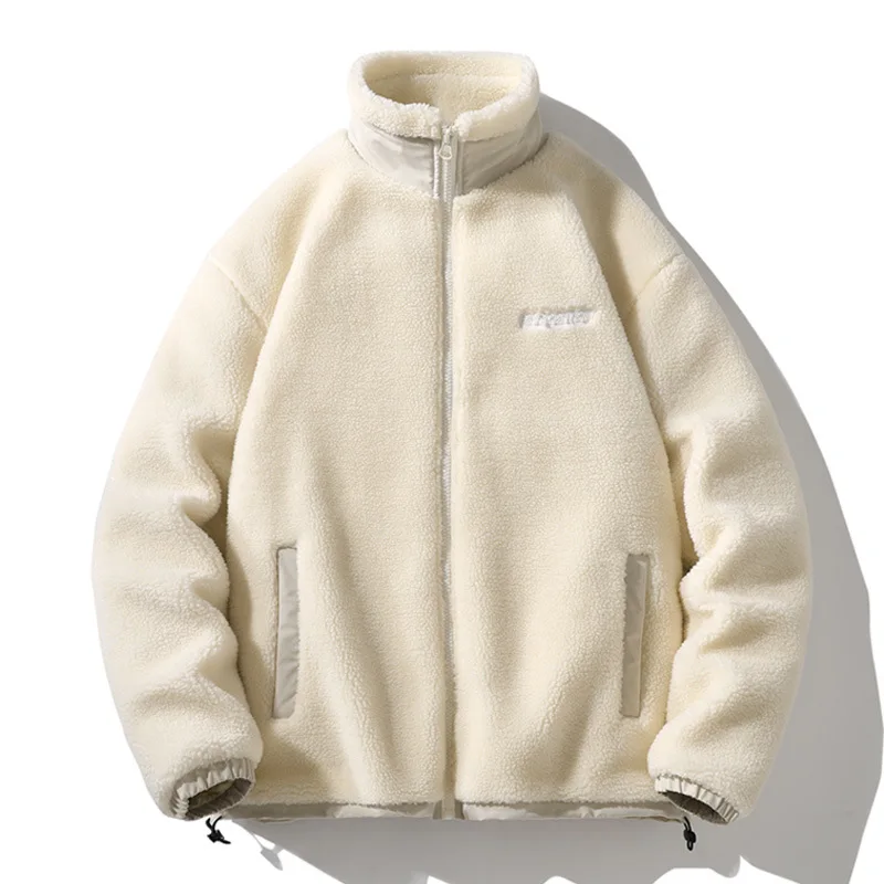 

Winter Jackets Men Windproof Warm Parka Jacket Vogue Large Size Lamb Wool Coats Men Brand Men's Clothing Hip Hop Jackets