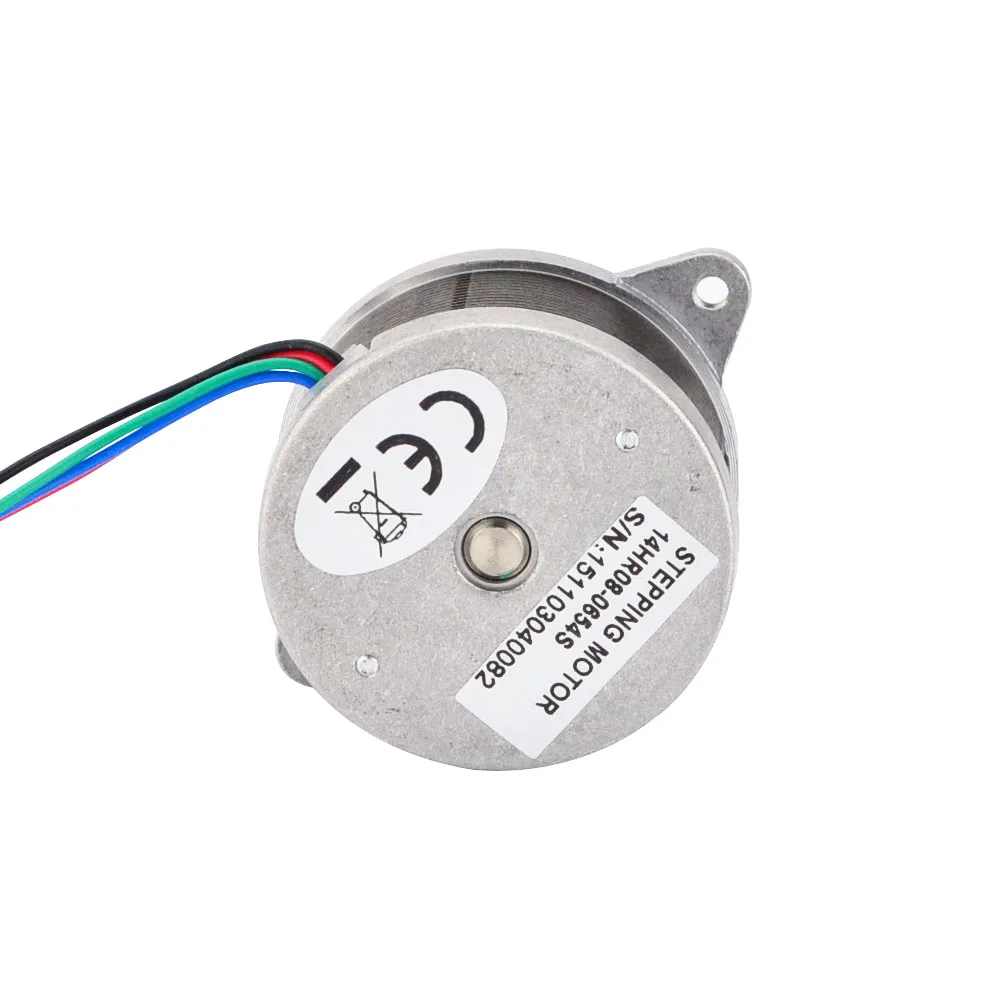 Круглый 0.9deg Nema 14 шаговый двигатель биполярный 8Ncm 0.65A Φ36x20mm 4 свинцовый для ЧПУ