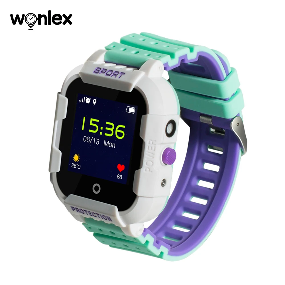 Детские умные часы Wonlex KT03 GPS Wi-Fi камера влагозащита IP67 поддержка SIM-карты кнопка SOS