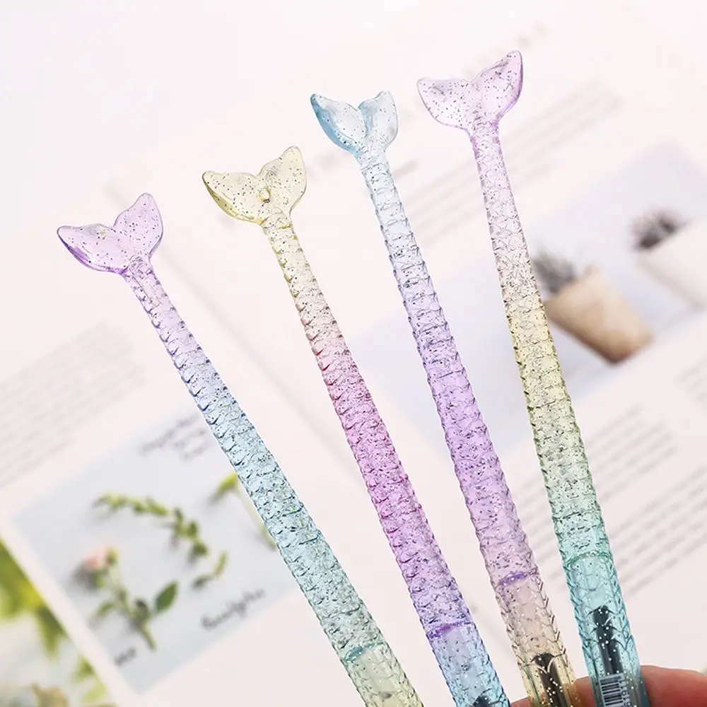 1 шт. 0 5 мм Черная гелевая ручка с чернилами милые ручки для подписи Papelaria школьные