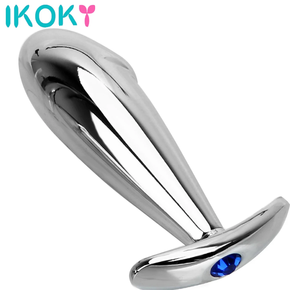 IKOKY Metal Anal Plug Adult Erotic Toys Massage Butt Dildo Sex For Women Female Masturbation | Красота и здоровье