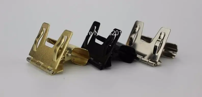 Черный серебристый из золотистого металла держатель знака зажима Pop этикетки