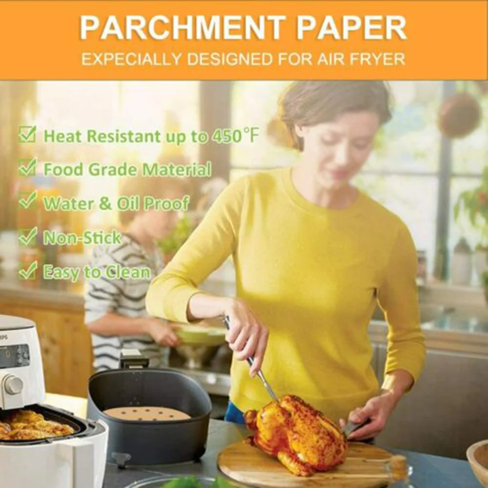 

Home Paper Liners Kitchen 17cm Breads Dumplings Steaming Air Fryer Pad