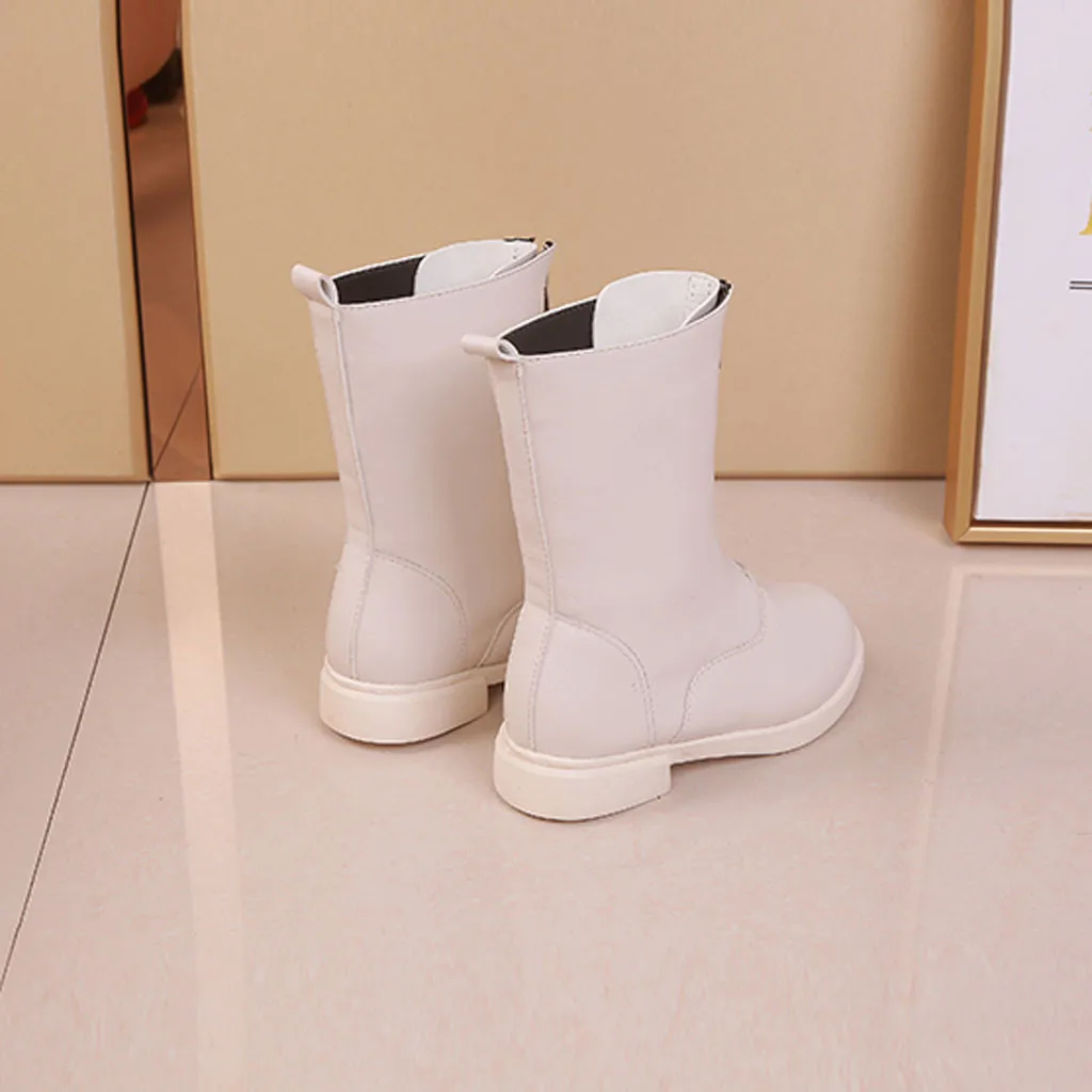 Детские ботинки обувь для маленьких девочек модная принцессы из искусственной