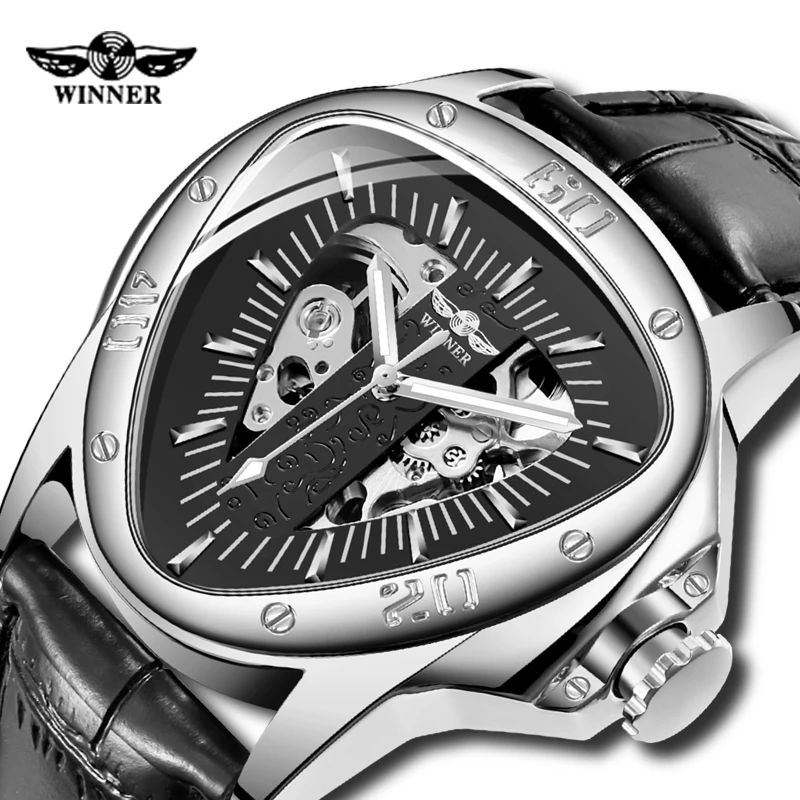 Лидирующий бренд Роскошные автоматические механические часы WINNER креативные