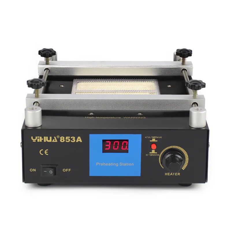 110 В/220 В YIHUA 853A Высокая мощность ESD BGA паяльная станция PCB preheat и демонтаж IR preheating