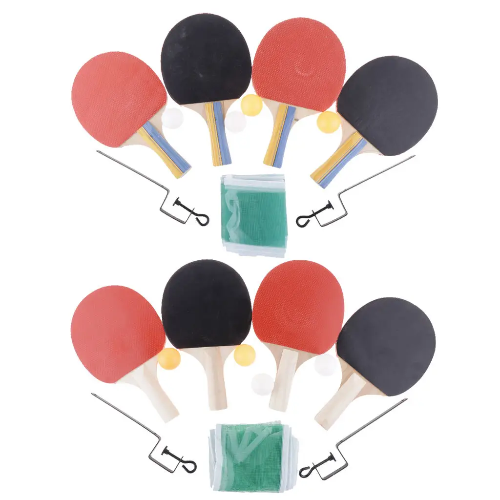 Ракетка для настольного тенниса и понга 4 шт. | Спорт развлечения