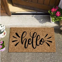welcome entrance doormat indoor outdoor non slip foot pad water absorption kitchen bathroom carpet home printed hallway mats