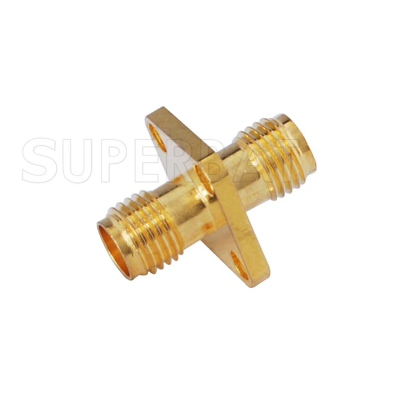 Superbat 5pcs SMA Adapter SMA Female to Jack Panel Mount Short Version