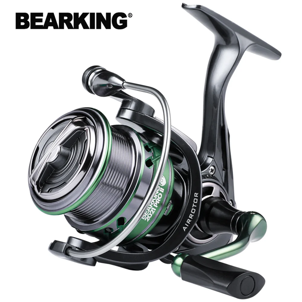

BEARKING Brand Fishing Reel HJ Series 7BB spinning reel Stainless Steel Bearing 6.2:1 Drag System 17lbs Max Power Spinning Wheel