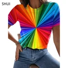 Трендовая женская футболка с 3D принтом, Новые товары