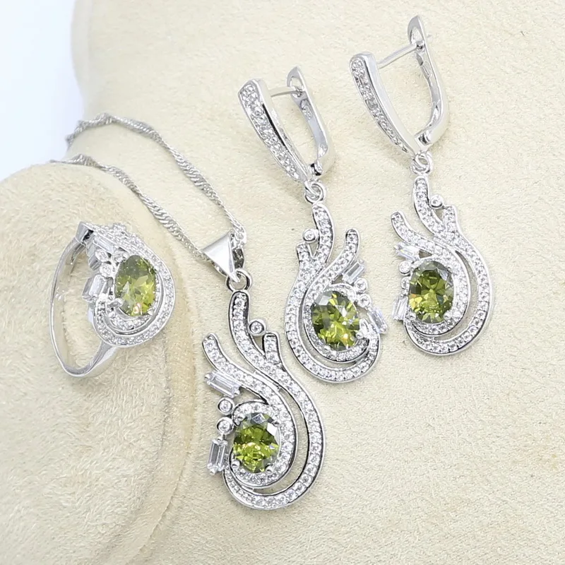 Женский серебряный цвет Искусственный Свадебный браслет серьги ожерелье кулон