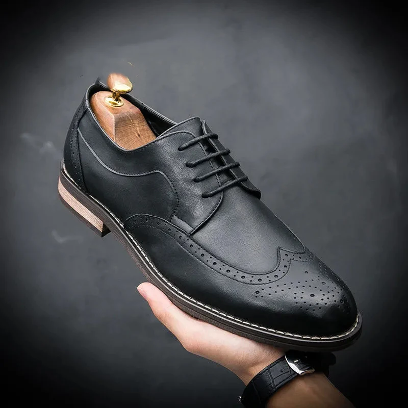 

Men's Leather Shoes New Youth Fashion Fashion Fashion Carved Leather Shoes Men's Business Dress Casual Shoes Men's Shoes