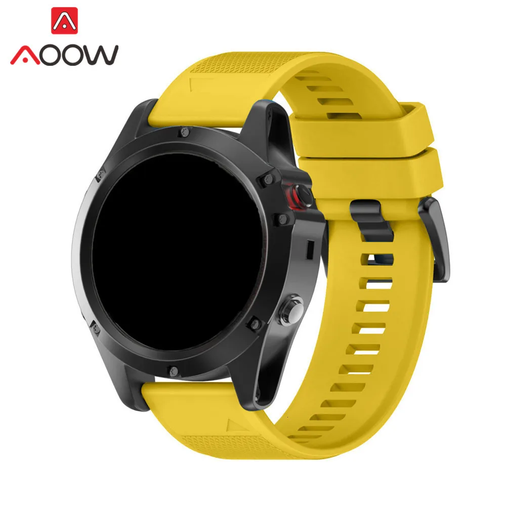 Мягкий силиконовый ремешок для наручных часов 22 мм 26 мм для Garmin fenix 3 HR fenix 5X fenix 3HR fenix5 D2 S60 Quick Release Easy fit