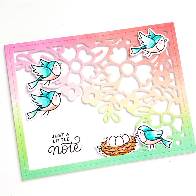 

Openwork Pattern Flower Background Template Decoration Metal Cutting Die DIY Scrapbooking Easter Craft Embossing Making Stencil