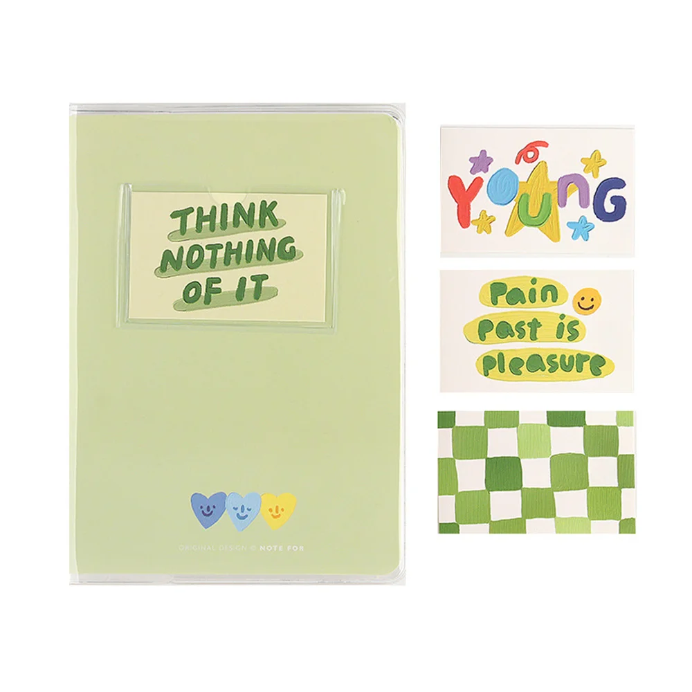 

Fresh Literature and Art Hand-book Diary Memo Pads Inner Page Color Checkered Design Free Writing Notebook Agenda Planner