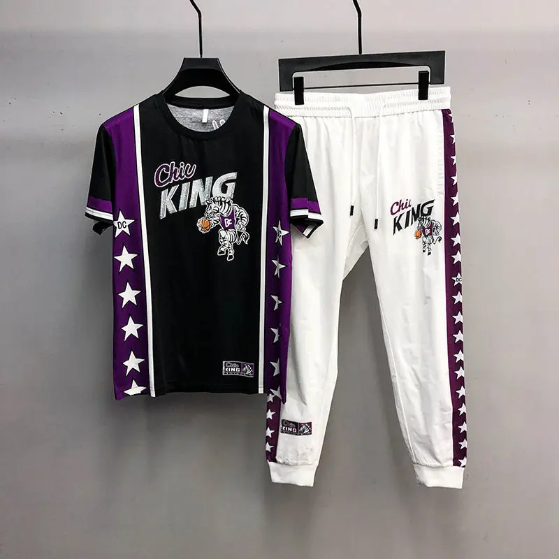 Европейская станция Новинка лета 2021 мужской повседневный костюм из двух