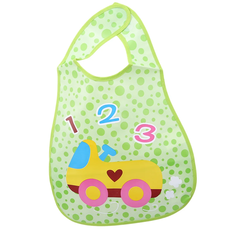 

New Waterproof Lunch Bibs Infants Cartoon Pattern Bib Burp Cloths Children Self Feeding Care Bavaglini