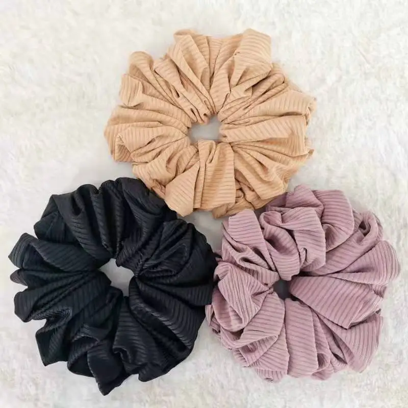 

Muslim Women's Hair Scrunchie Islamic Headwear Elastic Hair Bands Female Hair Ties Ponytail Hair Rope Ring Hijab Accessories