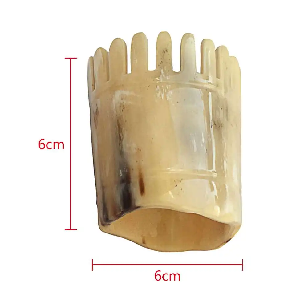 

Hair Combs for Neck Head Meridian Natural Horn Comb Round Wide Tooth Hair Brush