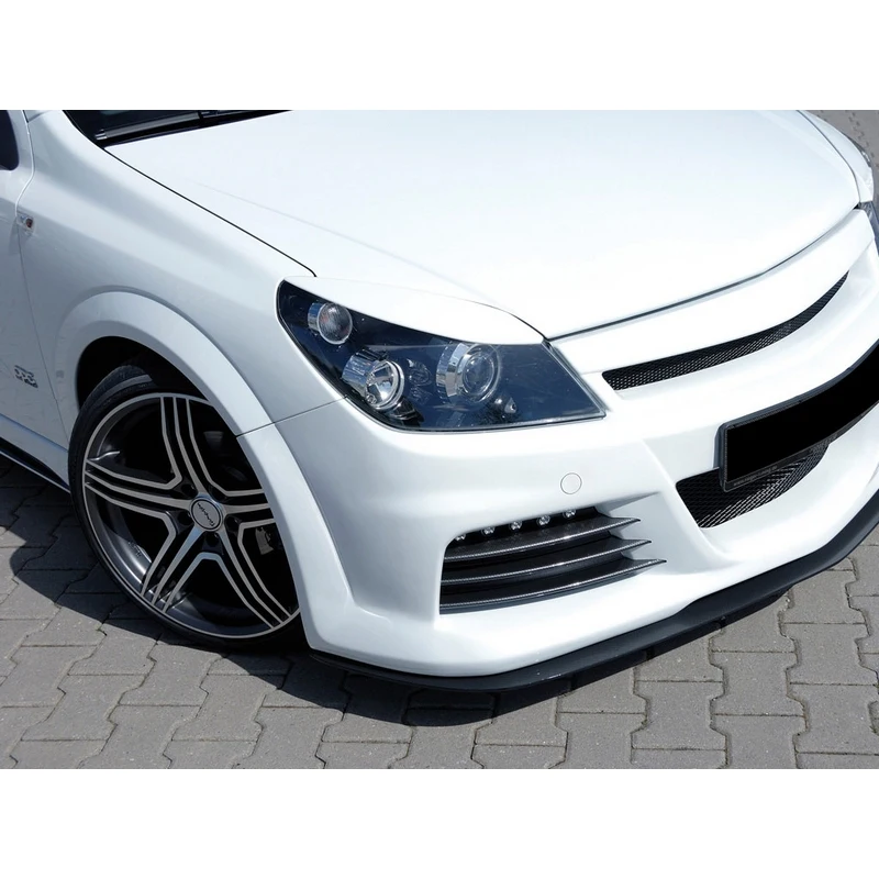 Накладки на фары реснички брови веки для Opel Astra H 2004-2014 ABS пластик тюнинг накладка