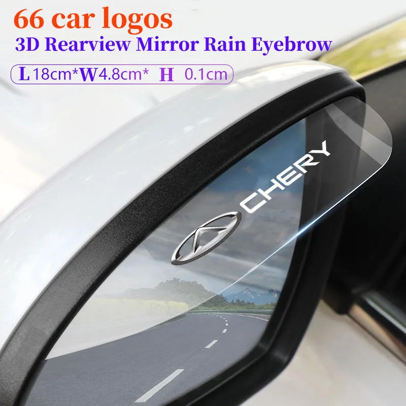 

2 шт., автомобильные ПВХ Наклейки на зеркало заднего вида для Haval Geely Jeep Jaguar Cadillac Lexus Renault Lincoln Suzuki Mazda MG KIA