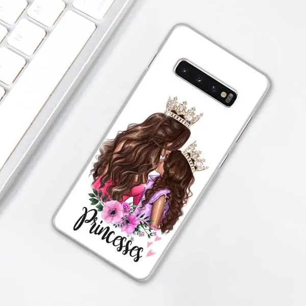 H09 Черный чехол для телефона с изображением мамы и королевы для samsung Galaxy S10e S10 Plus S7 S8 S9 Plus Note 8 9 10 Plus S10 5G жесткий чехол - Цвет: H09