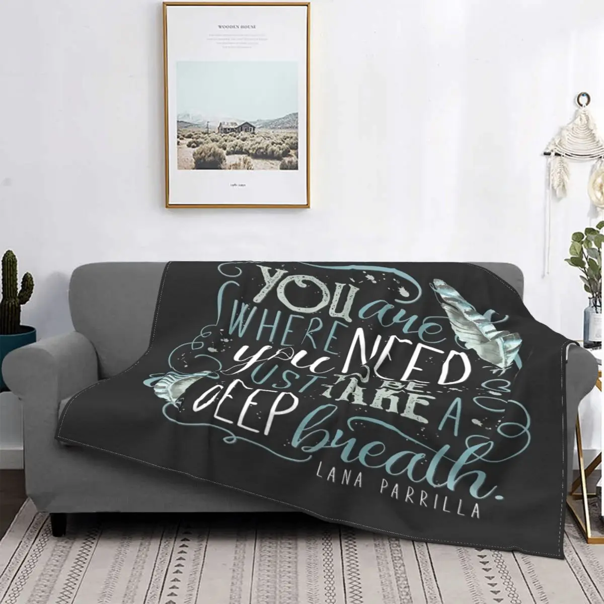 

You Are Where You Need Blanket Bedspread Bed Plaid Throw Sofa Blankets Blanket Hoodie Beach Towel Luxury