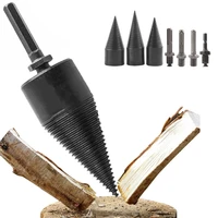 home outdoor wood chopping drill bit firewood machine drill parts wood cone reamer punch driver replacement parts
