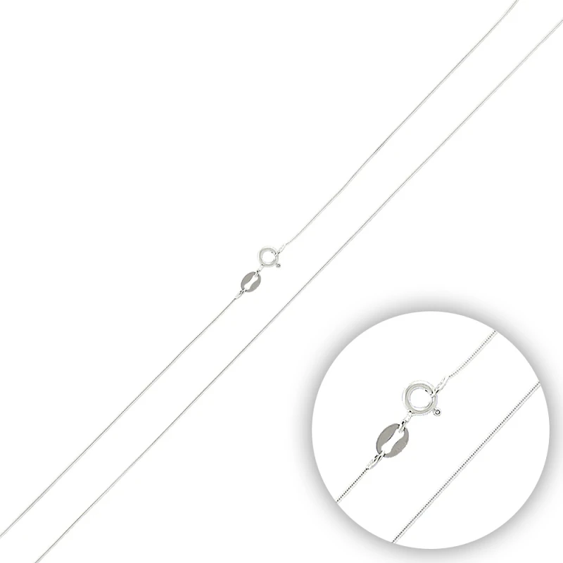 

Silverlina серебряный 15 микронов круглая цепочка-змейка Цепочки и ожерелья