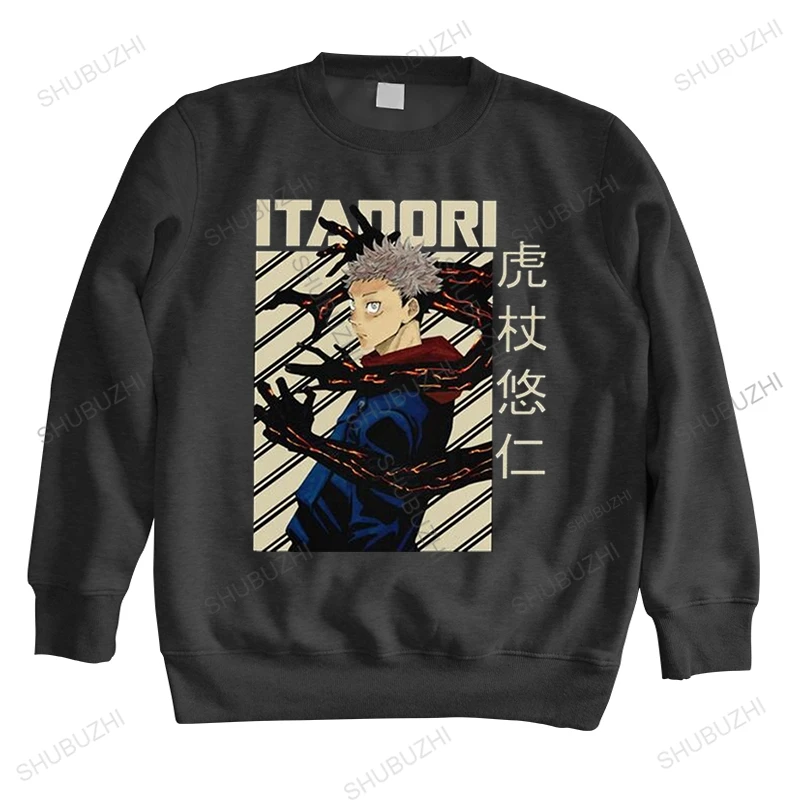 

Men hoodies Retro Jujutsu Kaisen Yuji Itadori long sleeve Soft Cotton sweatshirt Tops Anime Sukuna Japan Otaku Manga hoody