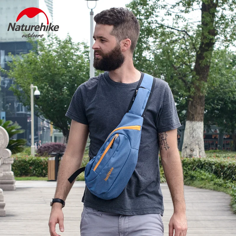 Нагрудная сумка Naturehike мешок на одно плечо для кемпинга многоразовый | Спорт и