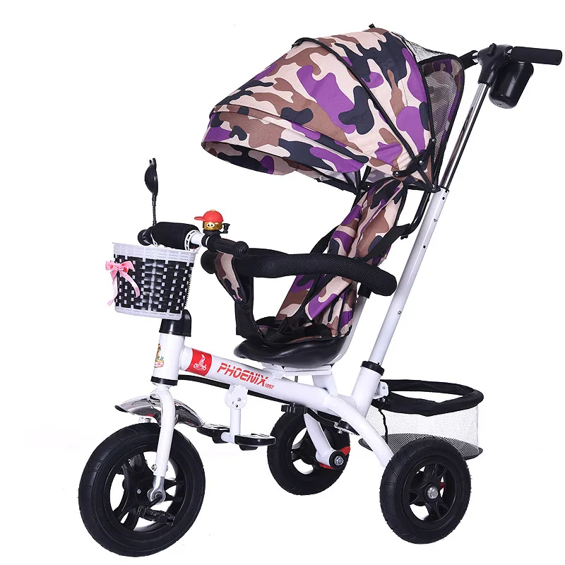Camo 1 Бренд 1-6 лет Детский трицикл Высококачественный поворотный сиденье Детский трицикл велосипед детская двухместная коляска BMX детский автомобиль велосипед - Цвет: Camo 1